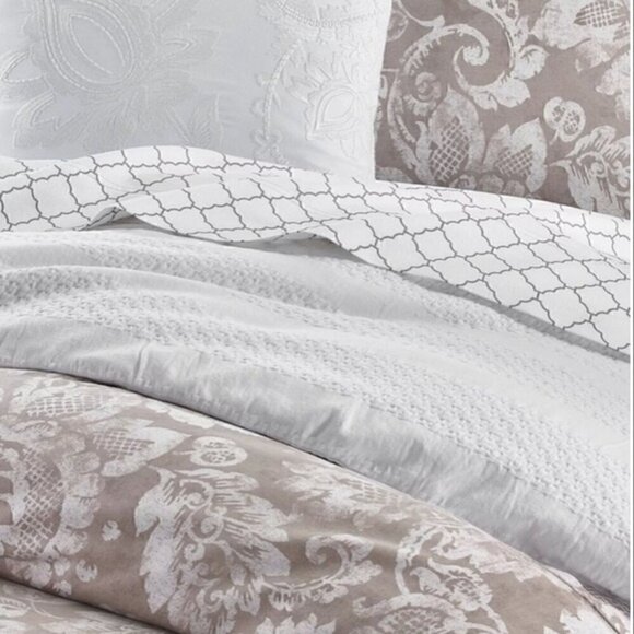NEW CHARTER CLUB DAMASK Jacobean 300-Thread Count Duvet Sets twin XL bedding . - Picture 4 of 5